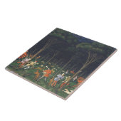 Carreau La chasse dans la forêt (par Paolo Uccello) (Côté)