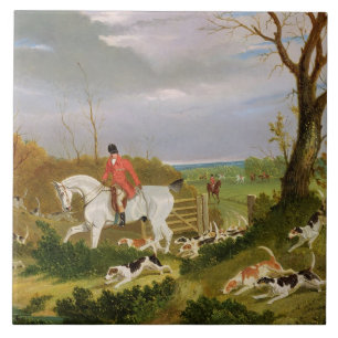 Carreau La chasse du Suffolk - allant couvrir près de