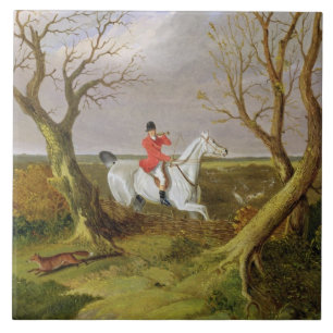 Carreau La chasse du Suffolk - partie (huile sur la toile)