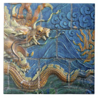 La Chine, Shanxi, Datong, mur de neuf dragons