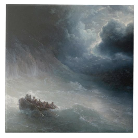 Carreau La colère des mers (par Ivan Aivazovsky) (Devant)