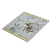 Carreau La constellation de Taureau, plaquent 2 du 'atlas (Côté)