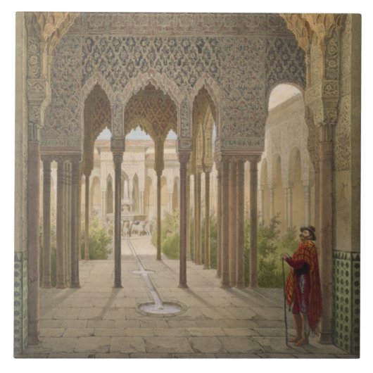 Carreau La cour des lions, Alhambra, Grenade, 185 (Devant)