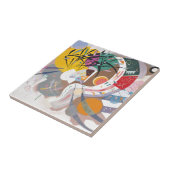 Carreau La courbe dominante de Kandinsky Abstraite (Côté)