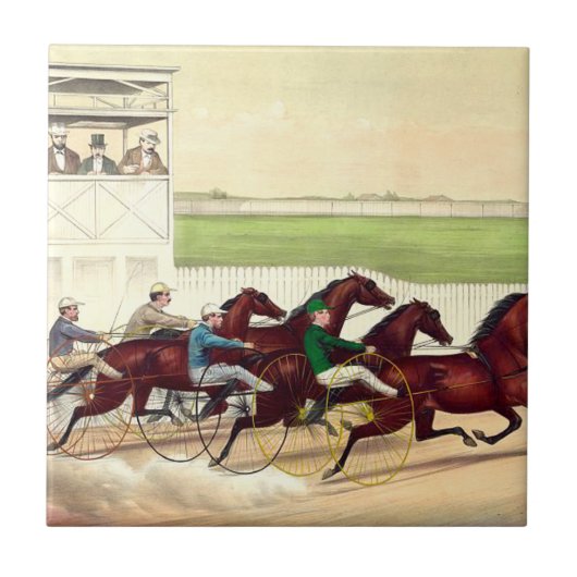 Carreau La course de chevaux SUPÉRIEURE est ma vie (Devant)