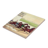 Carreau La course de chevaux SUPÉRIEURE est ma vie (Côté)