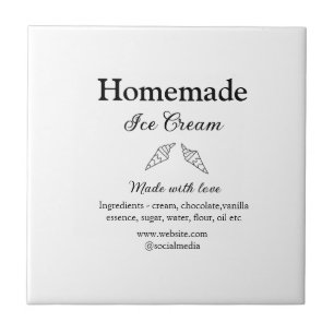 Carreau La crème glacée maison ajouter les ingrédients fab