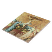 Carreau La crucifixion avec la Vierge et le St John l'Ev (Côté)