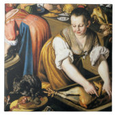 Carreau La cuisine en détail par Vincenzo Campi (Devant)