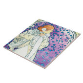 Carreau La Dame des Camelias, Alphonse Mucha (Côté)