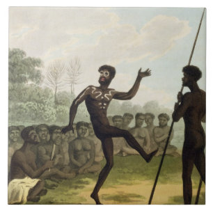 Carreau La danse, aborigènes de Nouvelle-Galles du Sud