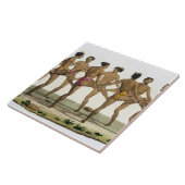 Carreau La danse des insulaires de Caroline, plaquent 22 (Côté)