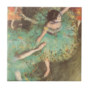 Carreau La danseuse verte d'Edgar Degas, Ballet Vintage