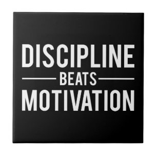 Carreau La discipline bat la motivation - inspirée