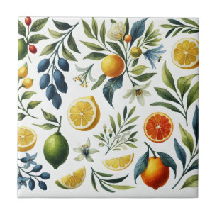 Carreau La Dolce Vita Citrus Décor méditerranéen