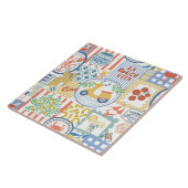 Carreau La Dolce Vita Italian Summer Lemons Mediterranean  (Côté)