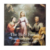 Carreau La famille sainte (Devant)