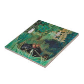 Carreau La faune sauvage dans la forêt tropicale (Côté)