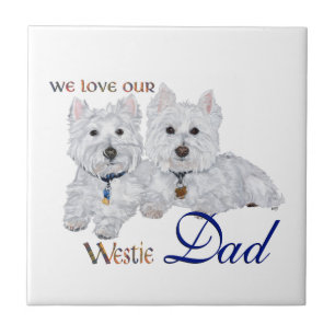 Carreau La fête des pères Westie