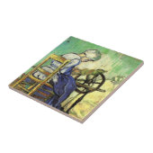 Carreau La Fileuse par Vincent van Gogh (Côté)