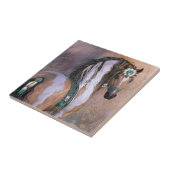 Carreau La Fille de la Tuile d'art du vent (Côté)