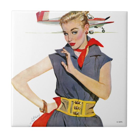 Carreau La fille qui a volé des avions (Devant)