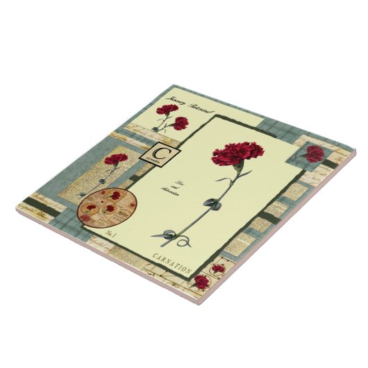 Carreau La fleur de janvier (Côté)