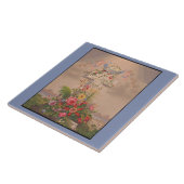 Carreau La Foi Espère Charité Et Fleurs (Côté)