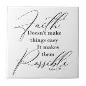 Carreau La foi rend les choses possibles (Devant)