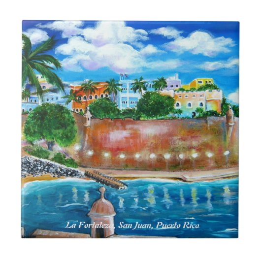 Carreau La Fortaleza, San Juan, Porto Rico - tuile (Devant)