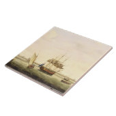 Carreau La frégate "surprise" devant l'Ancre outre de (Côté)