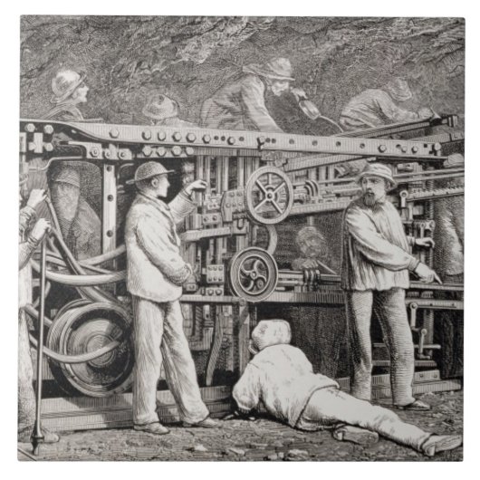 Carreau La galerie avancée du côté français du lundi (Devant)