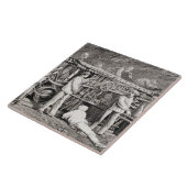 Carreau La galerie avancée du côté français du lundi (Côté)