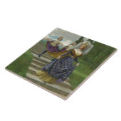 Carreau La Grande Dame (Femme noble médiévale) (Côté)