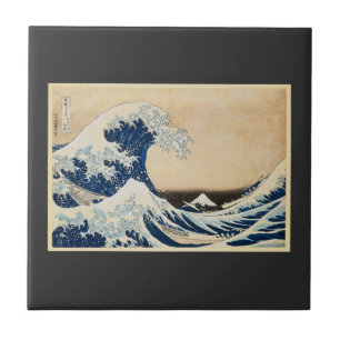 Carreau La Grande Vague au large de Kanagawa par Hokusai