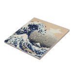 Carreau La grande vague outre de l'art de pixel de bit de<br><div class="desc">La grande vague outre du tsunami art. de pixel de bit du cru 8 de Kanagawa (神奈川沖浪裏).

Les trotteurs de globe se spécialise dans des images idiosyncratiques du monde entier. Voici que vous trouverez les cartes de voeux,  les cartes postales,  les affiches,  le Mousepads et plus uniques.</div>