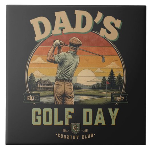 Carreau La journée de golf de papa (Devant)