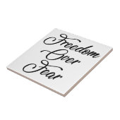 Carreau La liberté face à la peur (Côté)