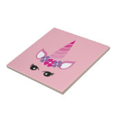 Carreau La licorne rose (Côté)