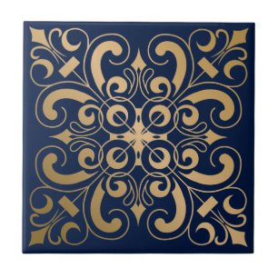 Carreau La luxueuse Marine Ornate Gold