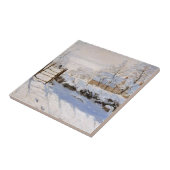 Carreau La Magpie, Monet célèbre peinture (Côté)