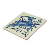 Carreau La main de Morgan Peint Blue Antelope Antique Repr (Côté)