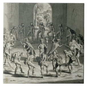 Carreau La manière dont les prêtres des Caraïbes