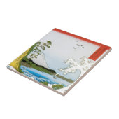 Carreau La mer à Satta dans la province de Suruga (Côté)