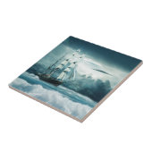 Carreau La mer cruelle - Navire à voile (Côté)