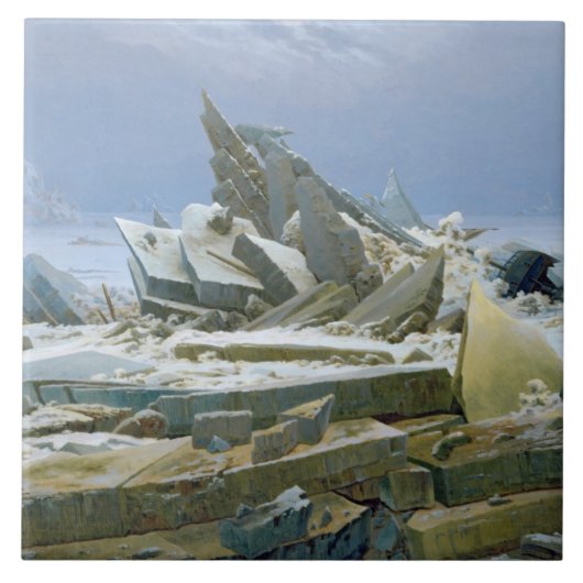 Carreau La mer polaire, 1824 (Devant)