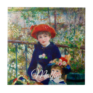 Carreau La mère et l'enfant de Renoir