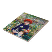 Carreau La mère et l'enfant de Renoir   (Côté)