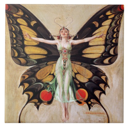 Carreau La métamorphose de la fille Flapper au papillon 19 (Devant)