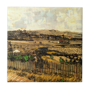 Carreau La Moisson en Provence Montmajour par Vincent van